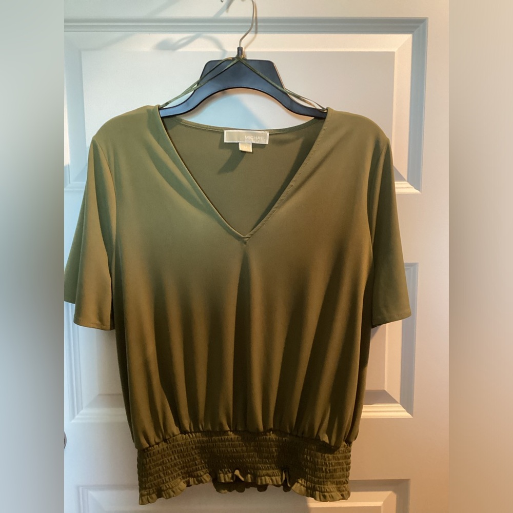 Michael Kors Blouse Army Green Size M
